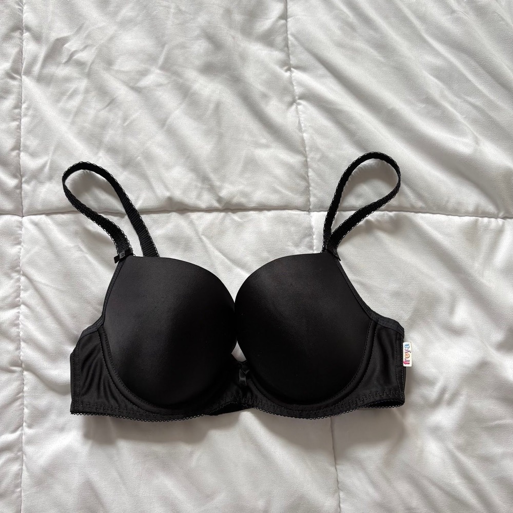 Freya Deco Moulded Plunge Bra Black Underwire AA4234BLK Womens 30DD Feminine